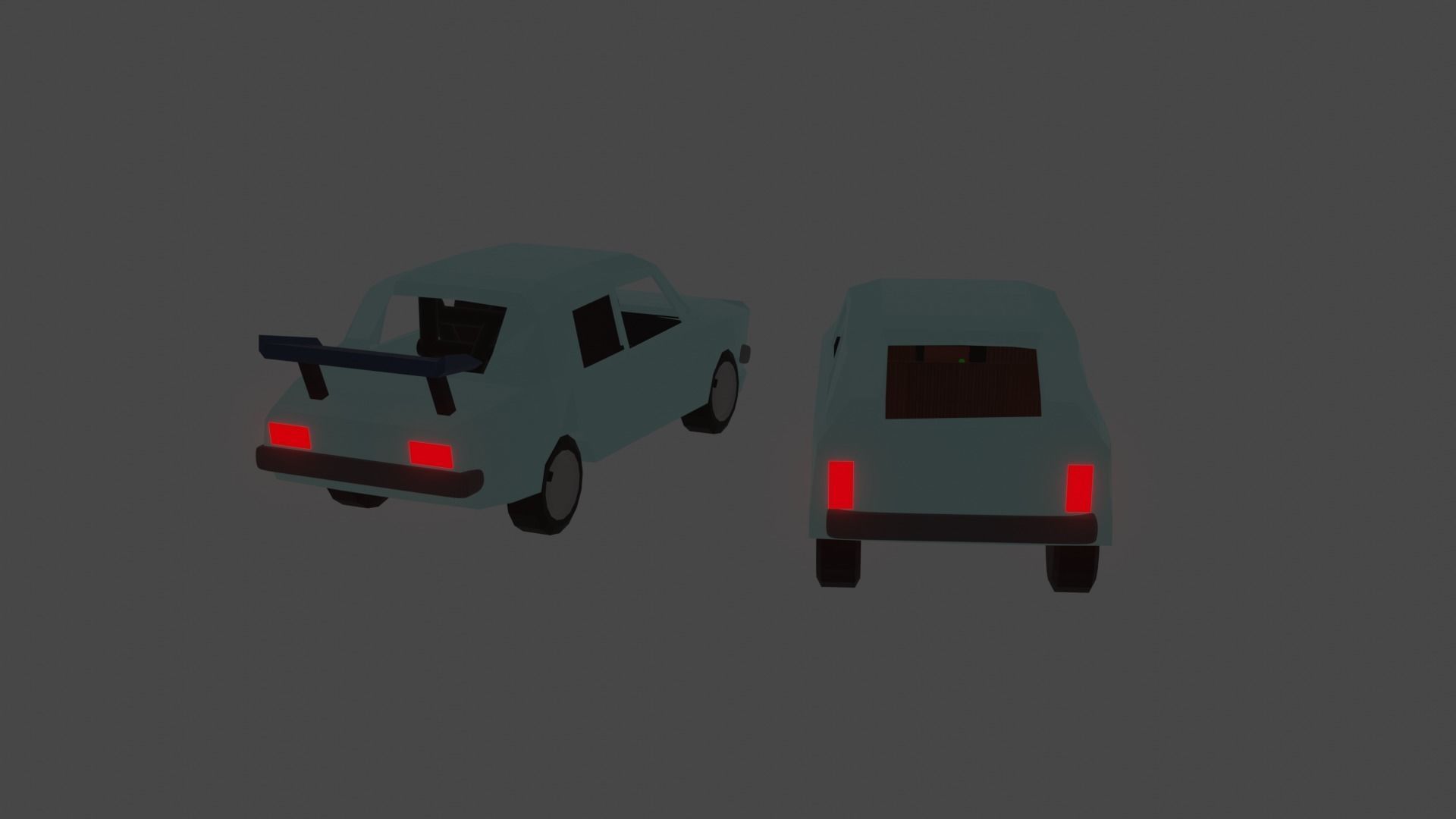 grandfather and grandson car 3D model_1