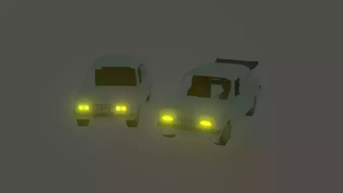 grandfather and grandson car 3D model