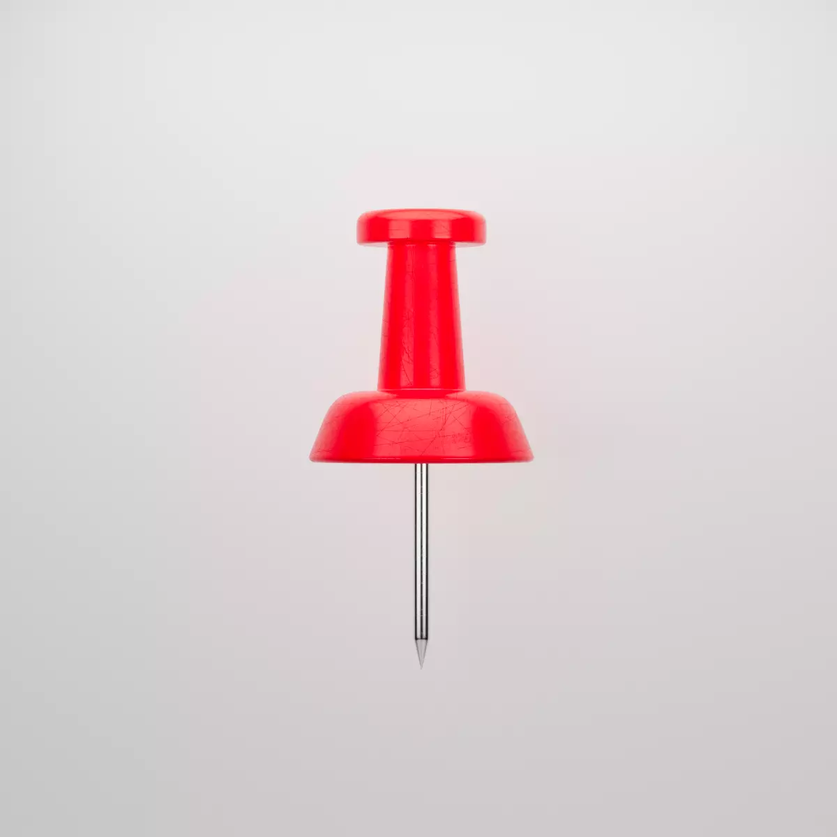 Red pushpin 3D model