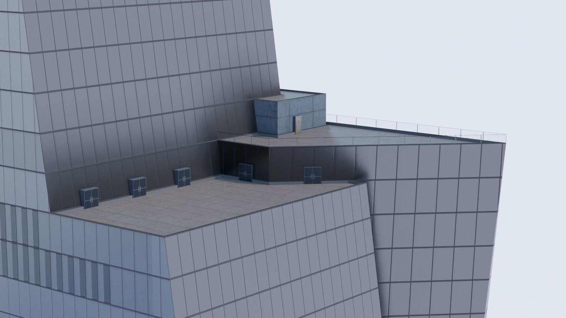 30 Hudson Yards Building Low-poly 3D model_8