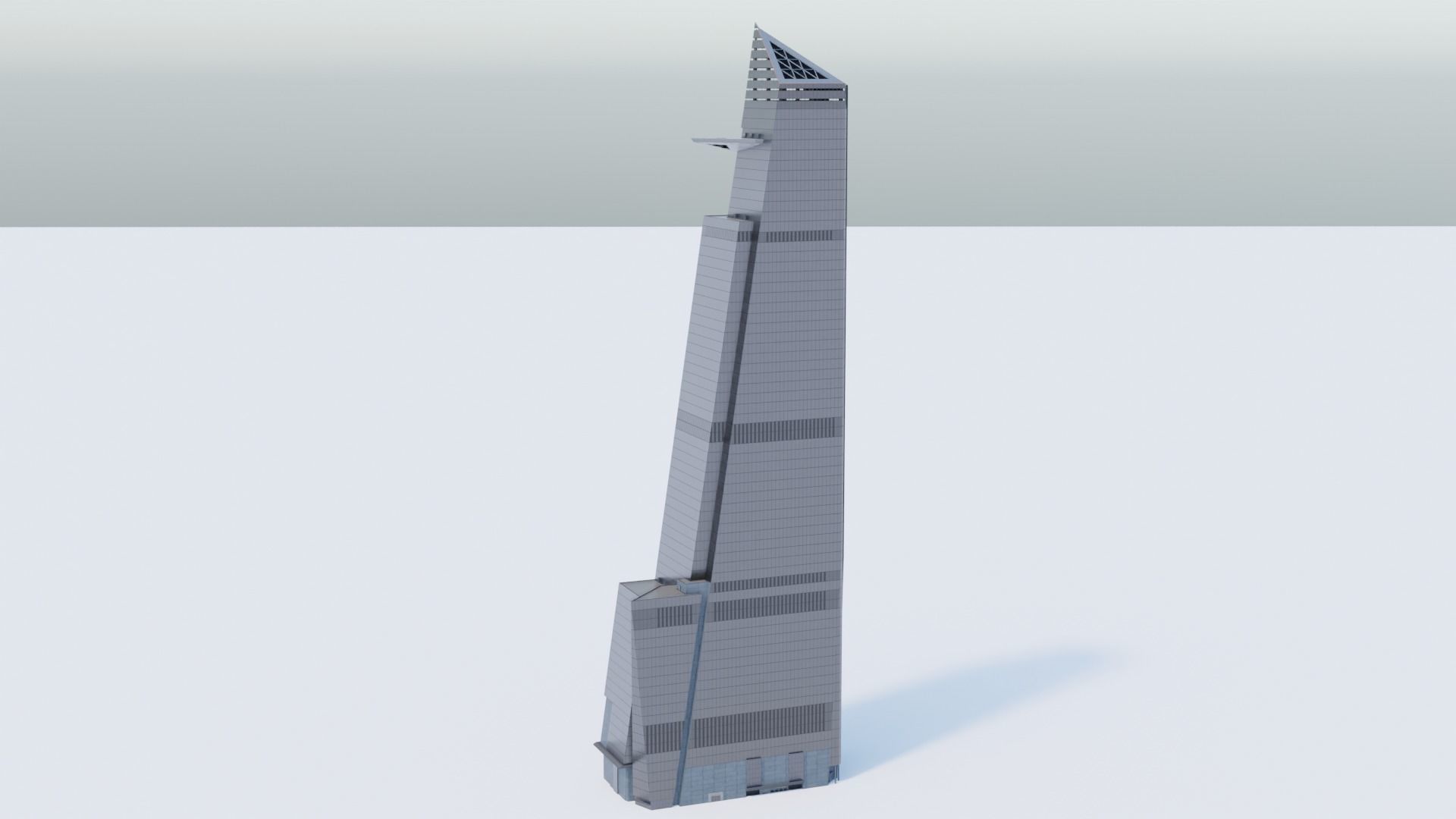 30 Hudson Yards Building Low-poly 3D model_1