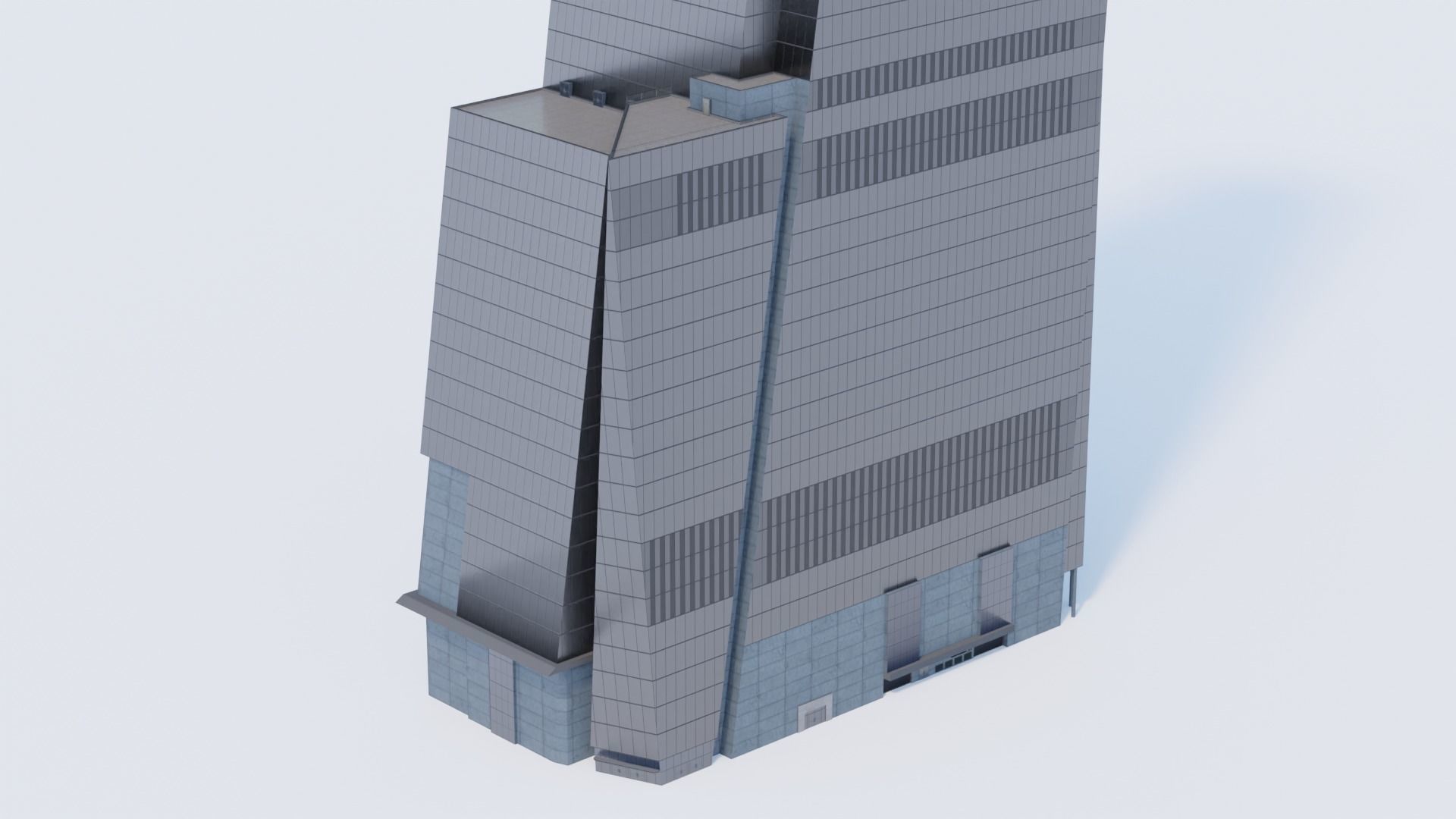 30 Hudson Yards Building Low-poly 3D model_7
