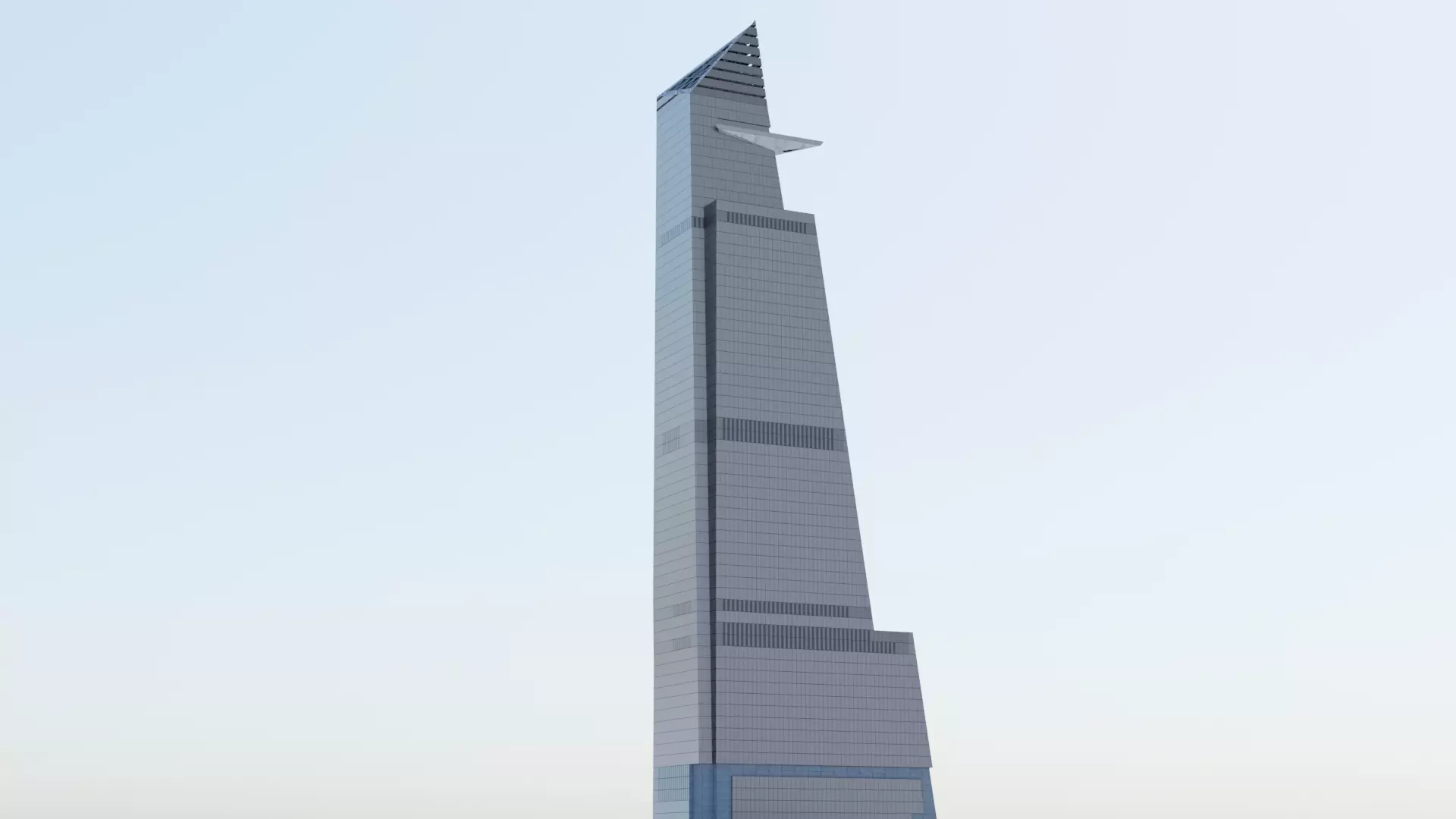 30 Hudson Yards Building Low-poly 3D model_0