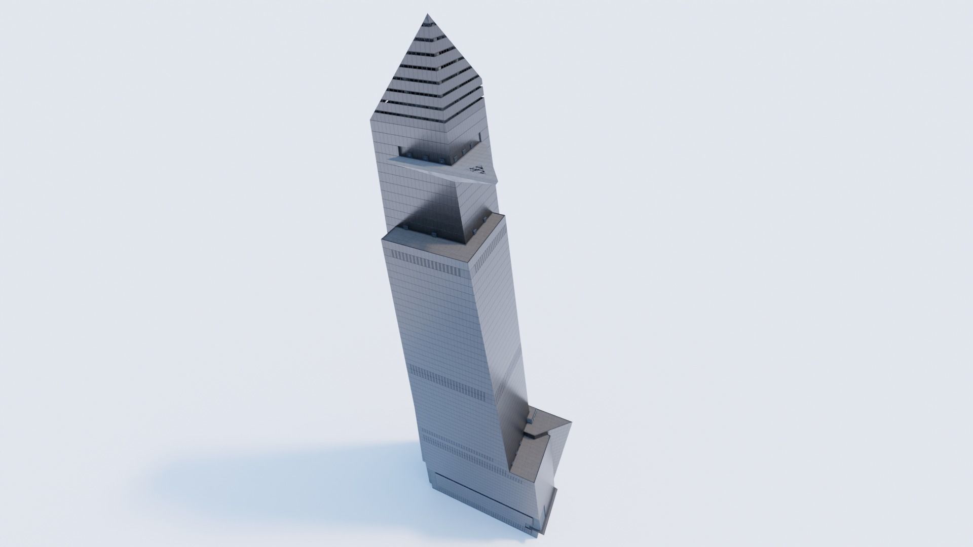 30 Hudson Yards Building Low-poly 3D model_2