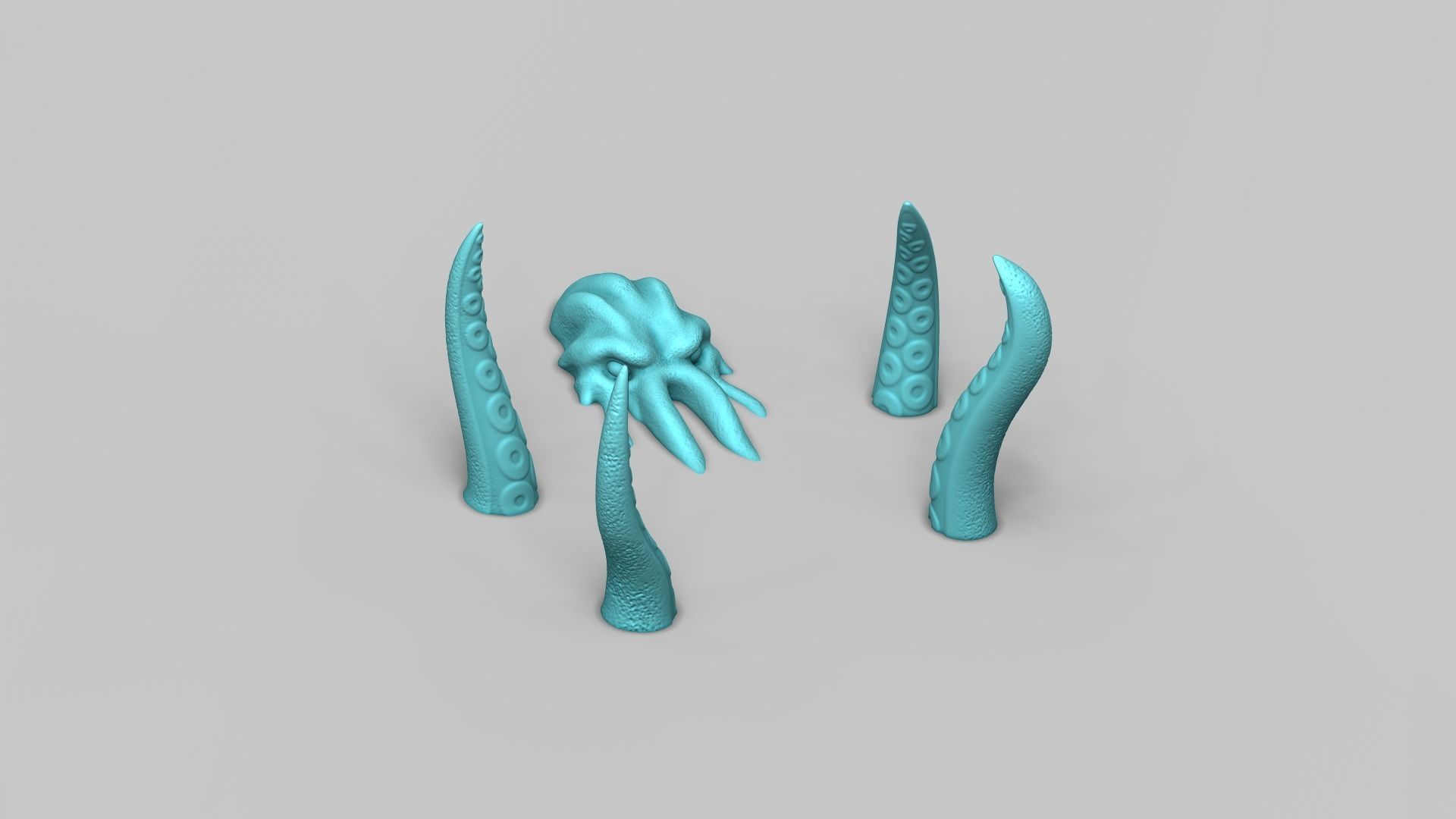 The Kraken - Sea Monster Creative Decoration - STL Printable 3D print model_11