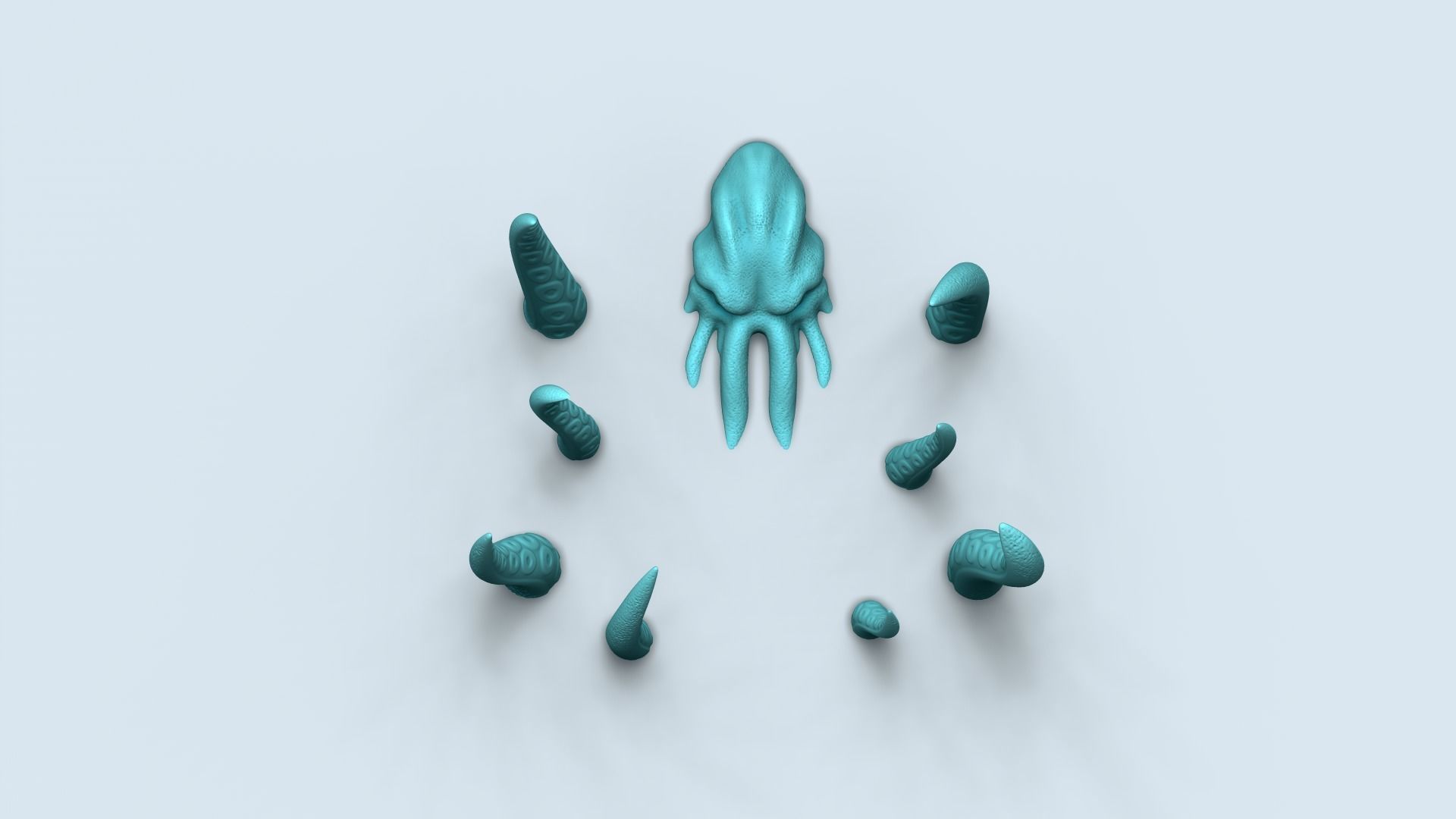 The Kraken - Sea Monster Creative Decoration - STL Printable 3D print model_4