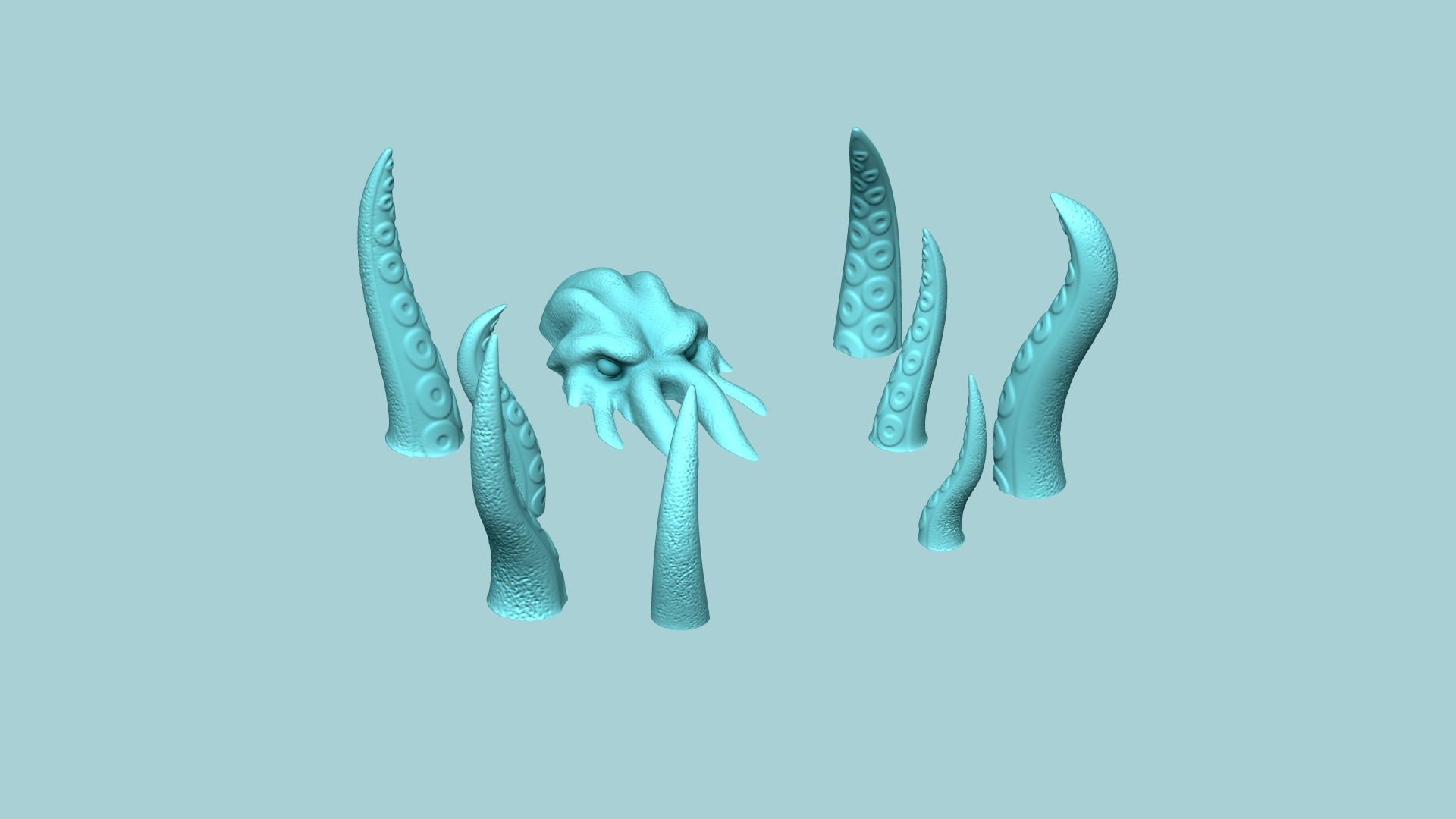 The Kraken - Sea Monster Creative Decoration - STL Printable 3D print model_2