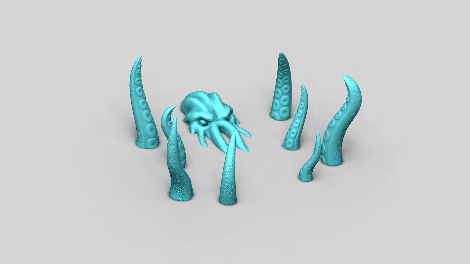 The Kraken - Sea Monster Creative Decoration - STL Printable 3D print model_0