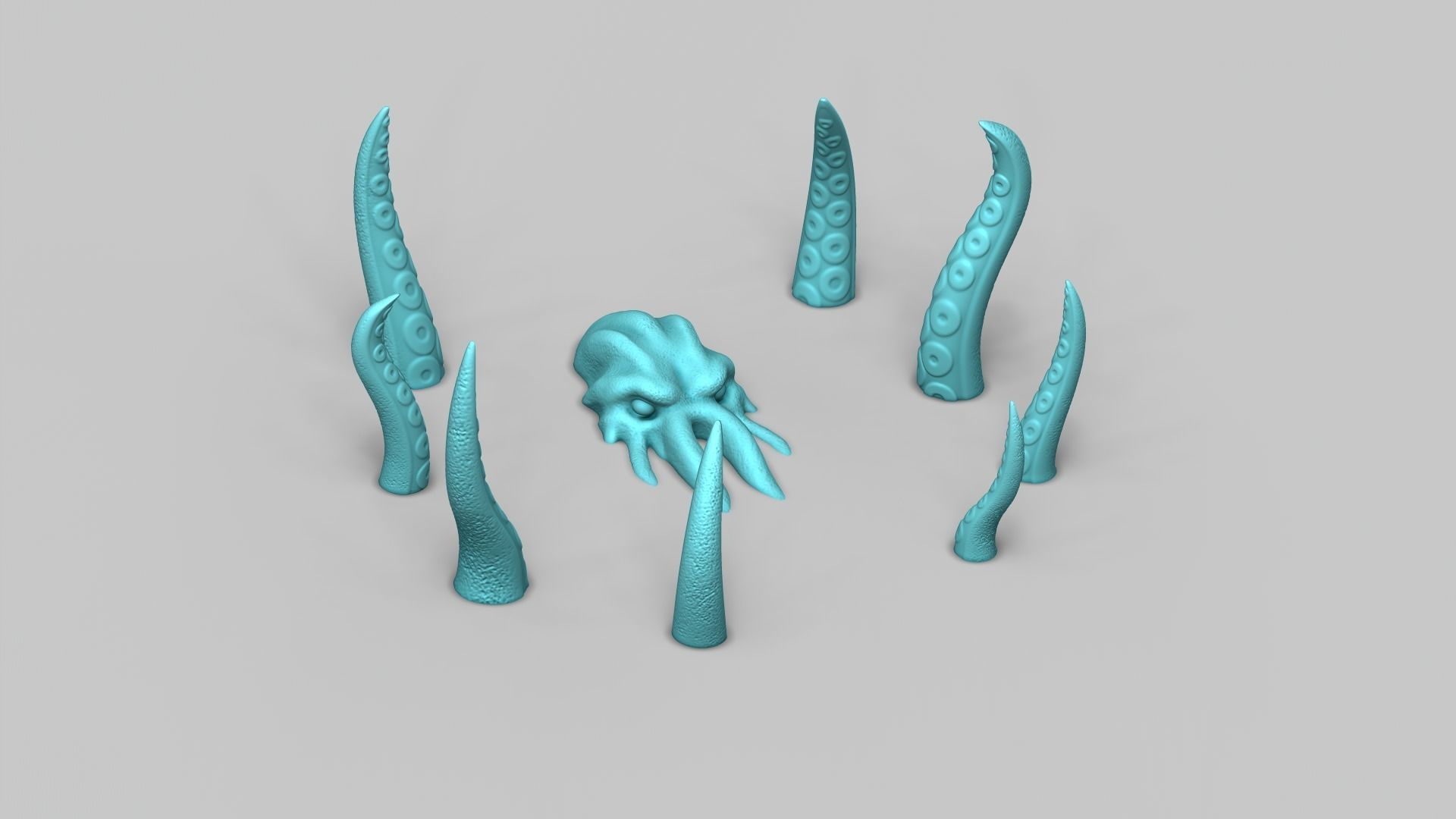 The Kraken - Sea Monster Creative Decoration - STL Printable 3D print model_10