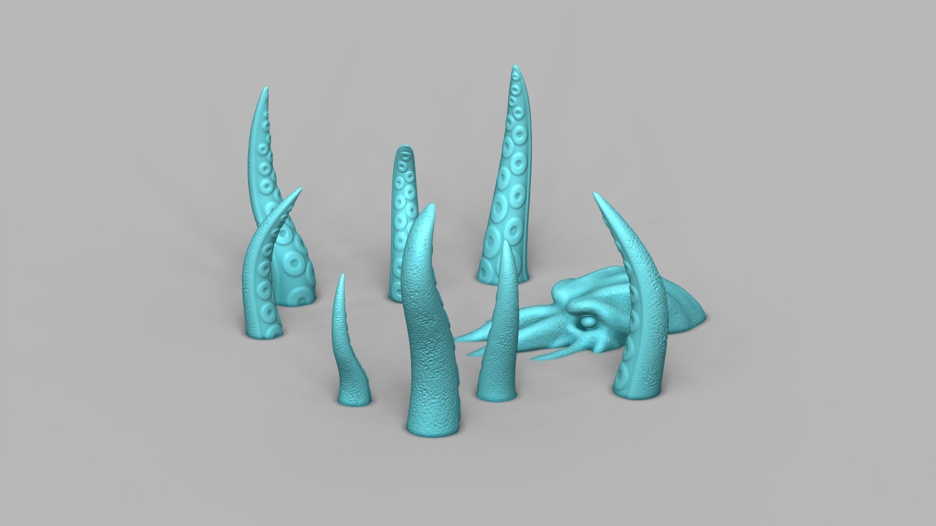 The Kraken - Sea Monster Creative Decoration - STL Printable 3D print model_5