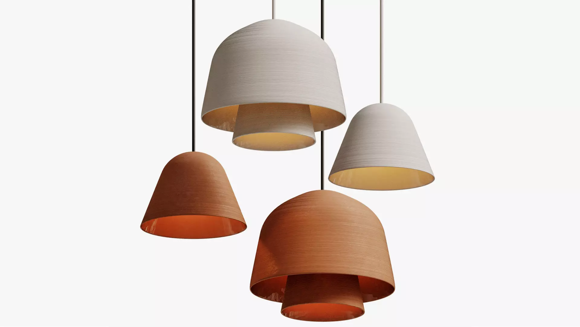 Okina pendant lamp 3D model_0