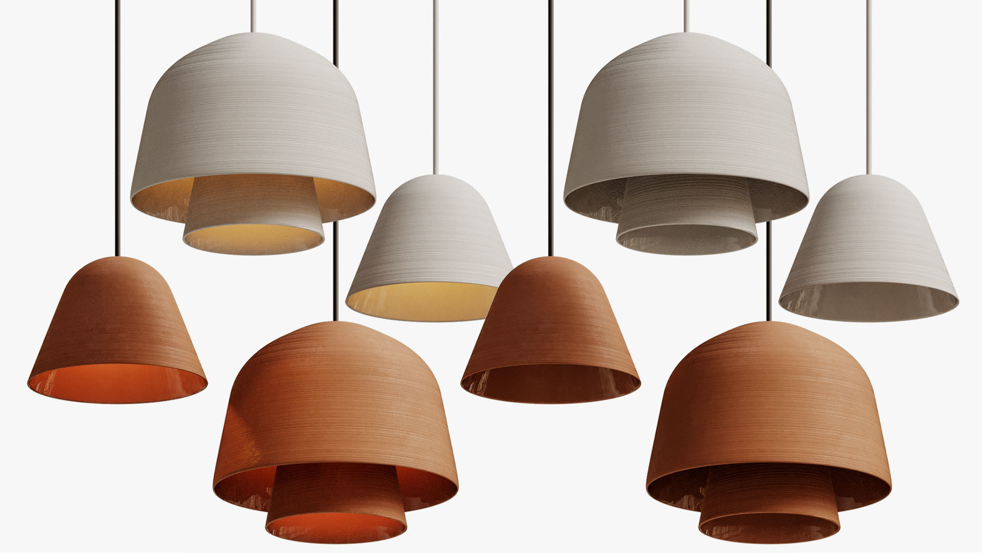 Okina pendant lamp 3D model_1