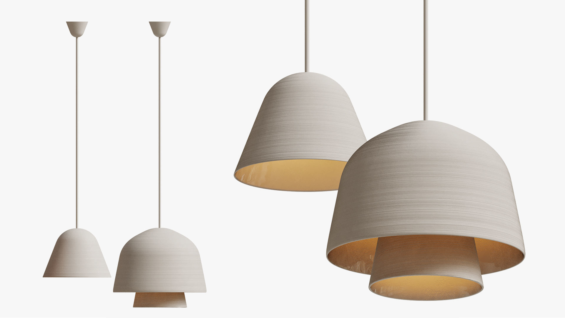 Okina pendant lamp 3D model_4
