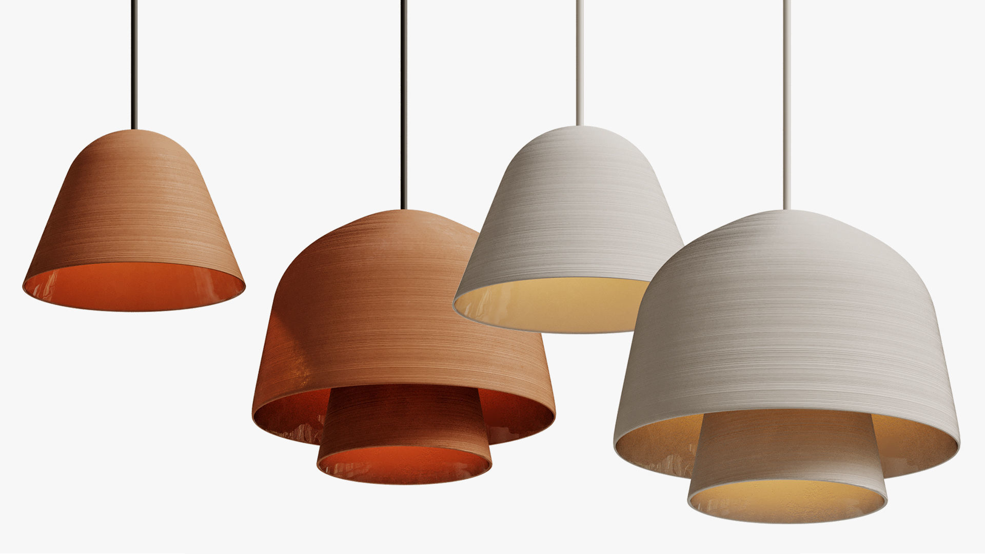 Okina pendant lamp 3D model_2