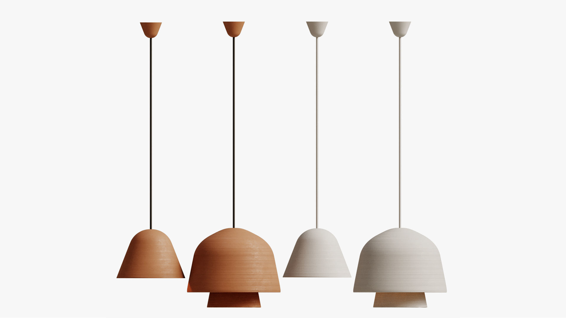 Okina pendant lamp 3D model_3