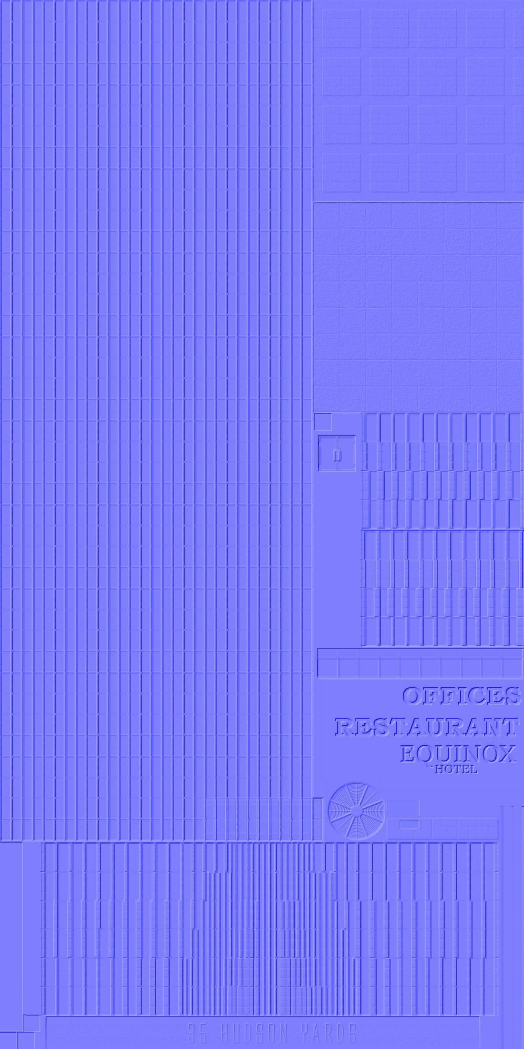 35 Hudson Yards Building Low-poly 3D model_17