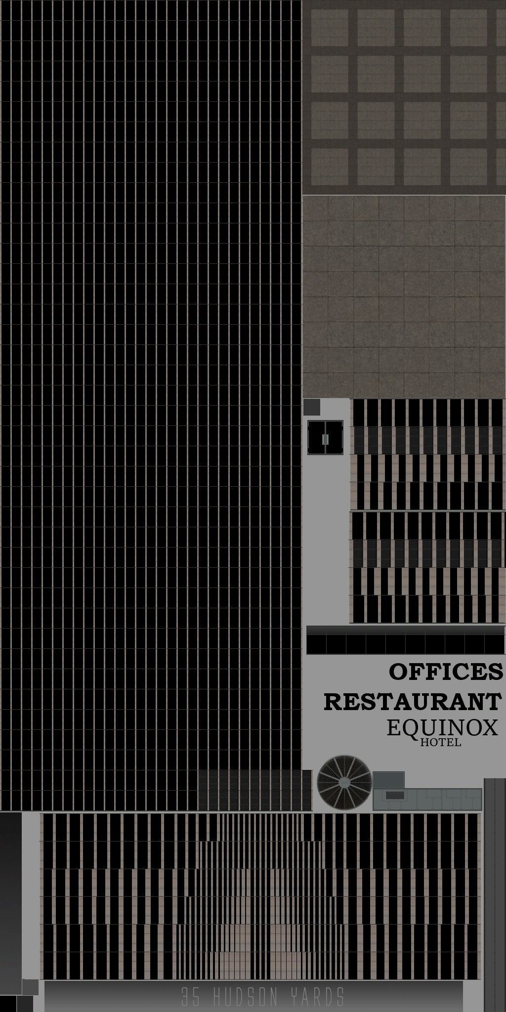 35 Hudson Yards Building Low-poly 3D model_15