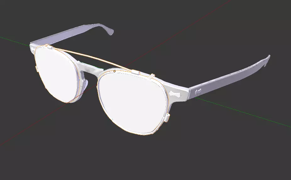 Glasses with Shades Free 3D model_0