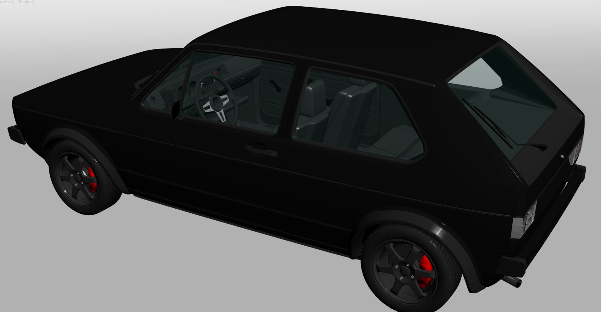 Volkswagen Golf Mk1 3D model_11