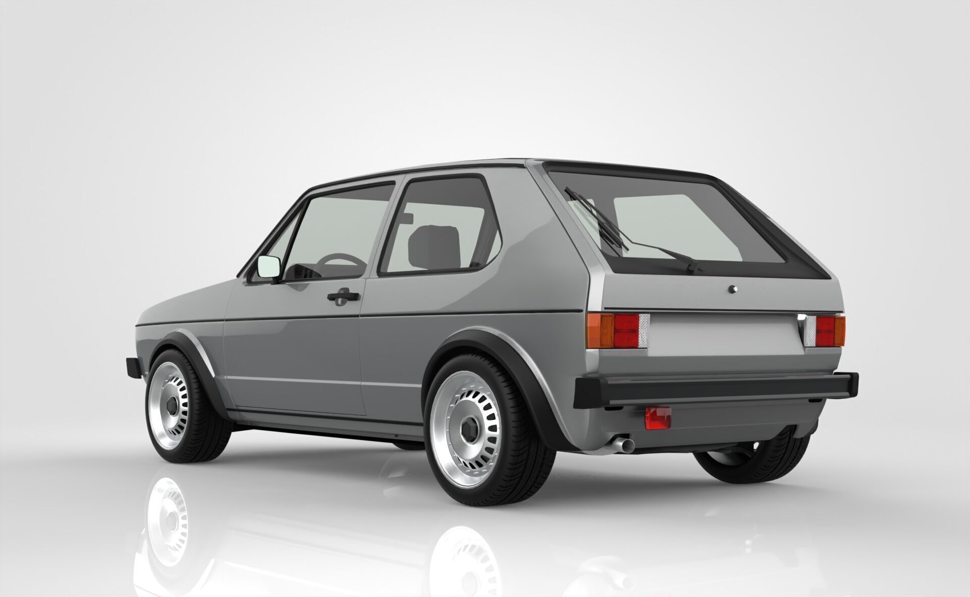 Volkswagen Golf Mk1 3D model_3
