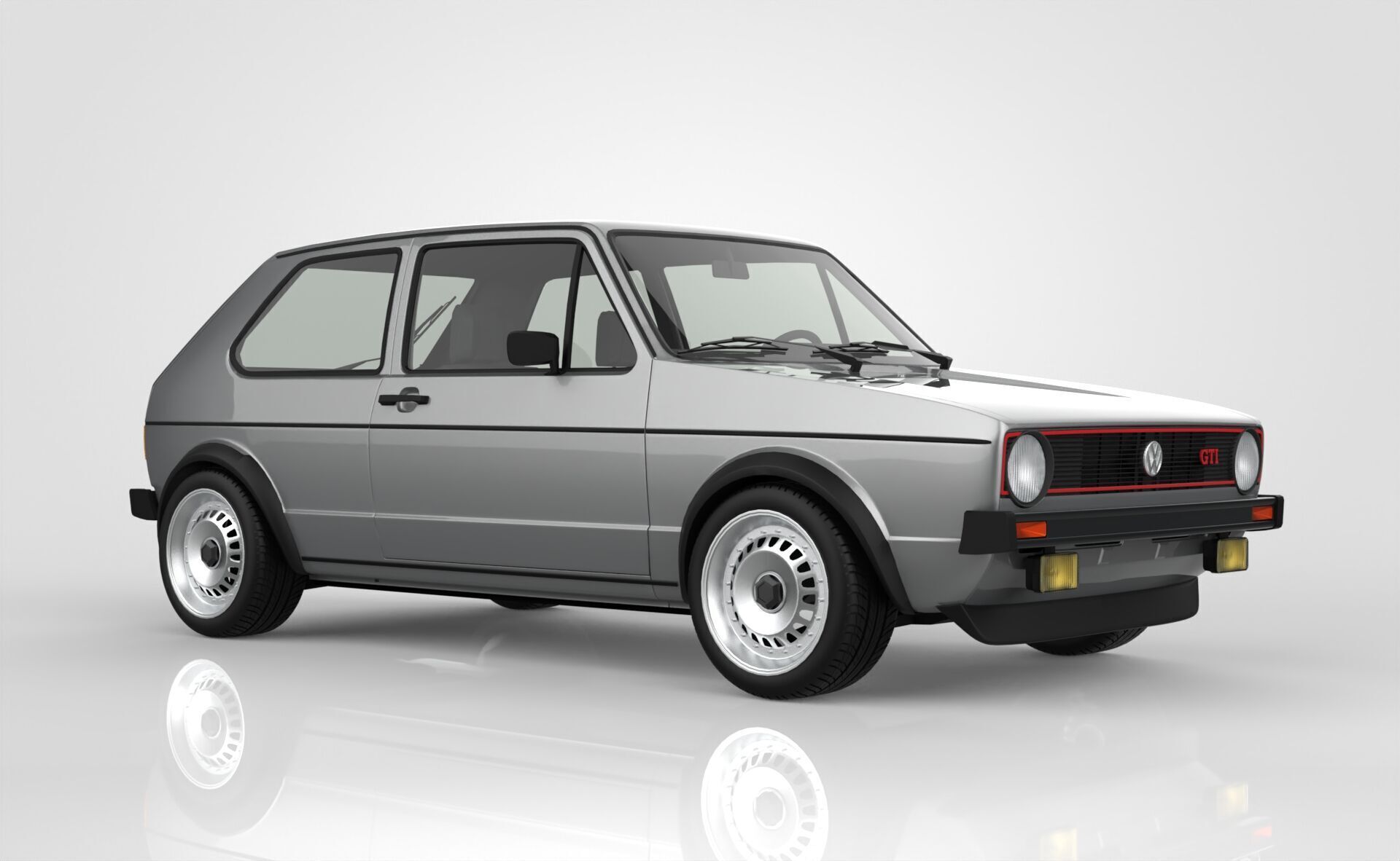 Volkswagen Golf Mk1 3D model_8