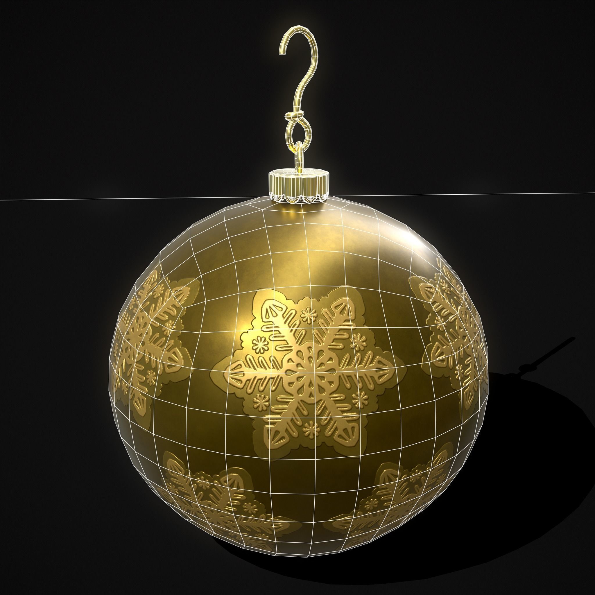 Christmas Six Decorative Balls  3D Model Collection_49