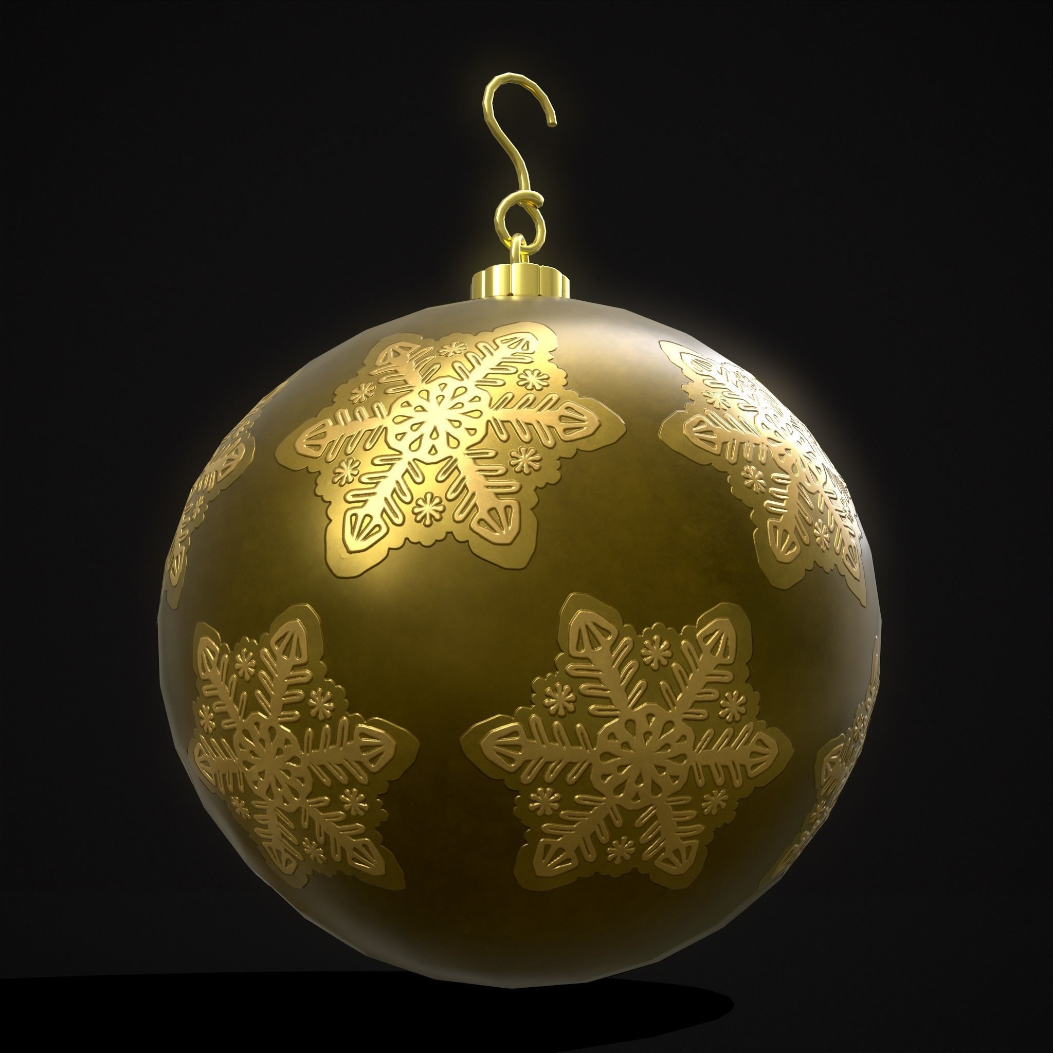 Christmas Six Decorative Balls  3D Model Collection_31