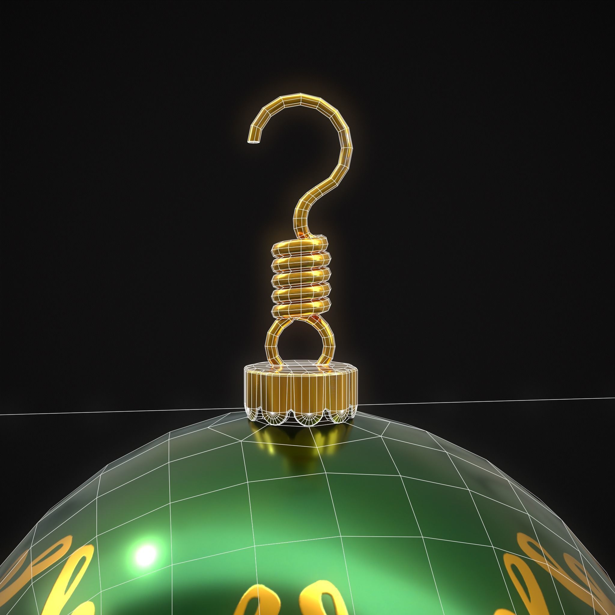 Christmas Six Decorative Balls  3D Model Collection_18