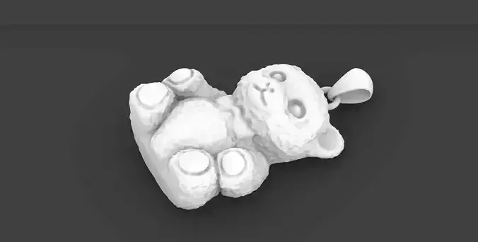 Teddy Bear Pendant Design 3D print model