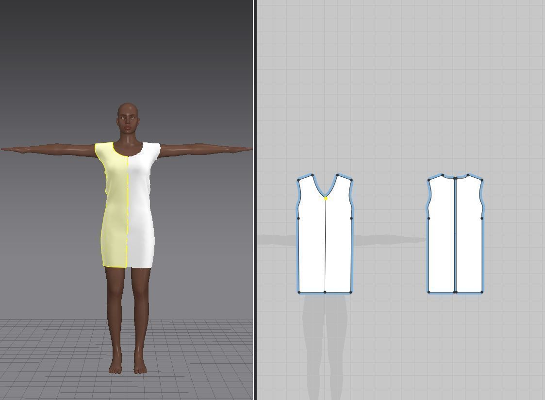 Low Poly Realistic female full body character Low-poly 3D model_15