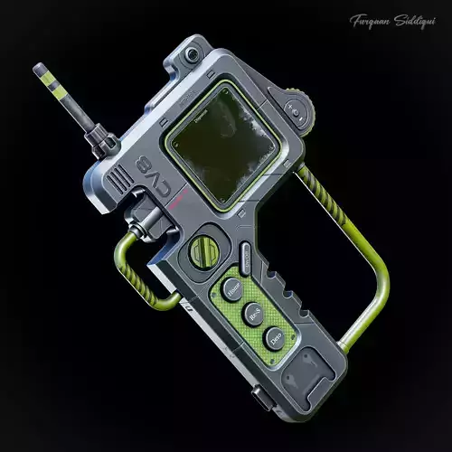 Sci-fi Controller V8 Low-poly 3D model