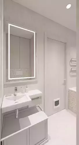 Simple bathroom Free 3D model