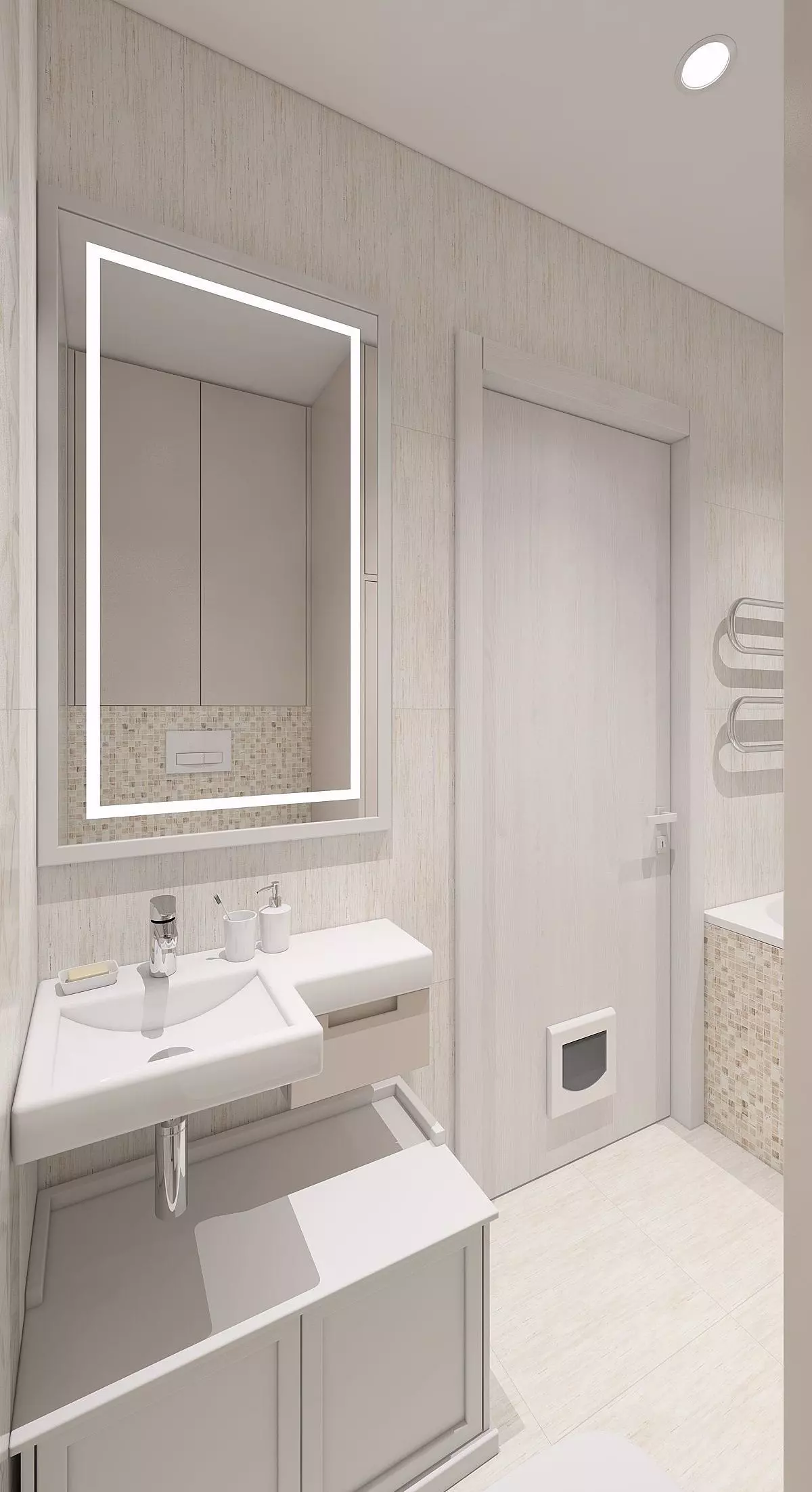 Simple bathroom Free 3D model_0