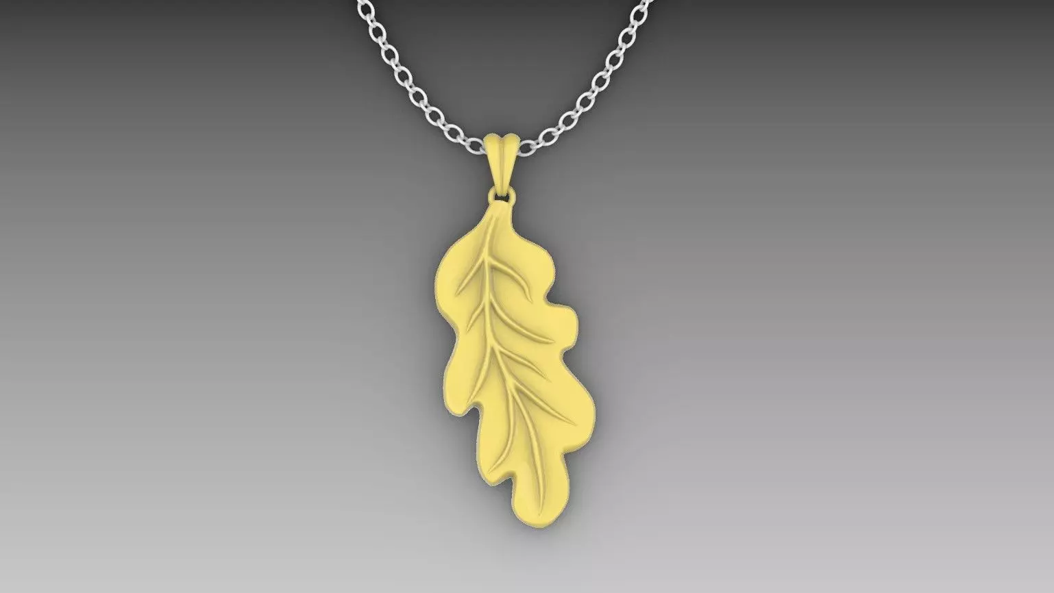 Leaf Pendant Design For Silver Casting 3D print model_0