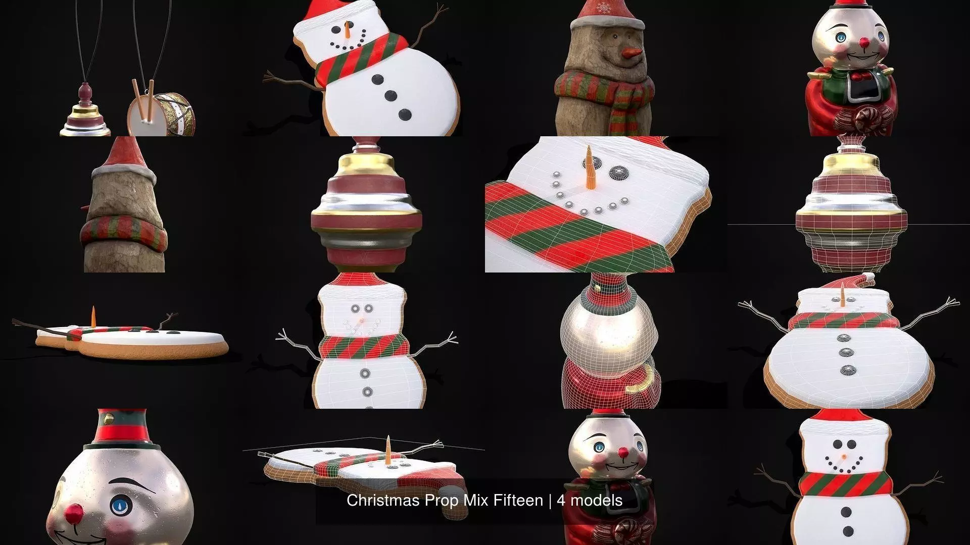 Christmas Prop Mix Fifteen 3D Model Collection_5