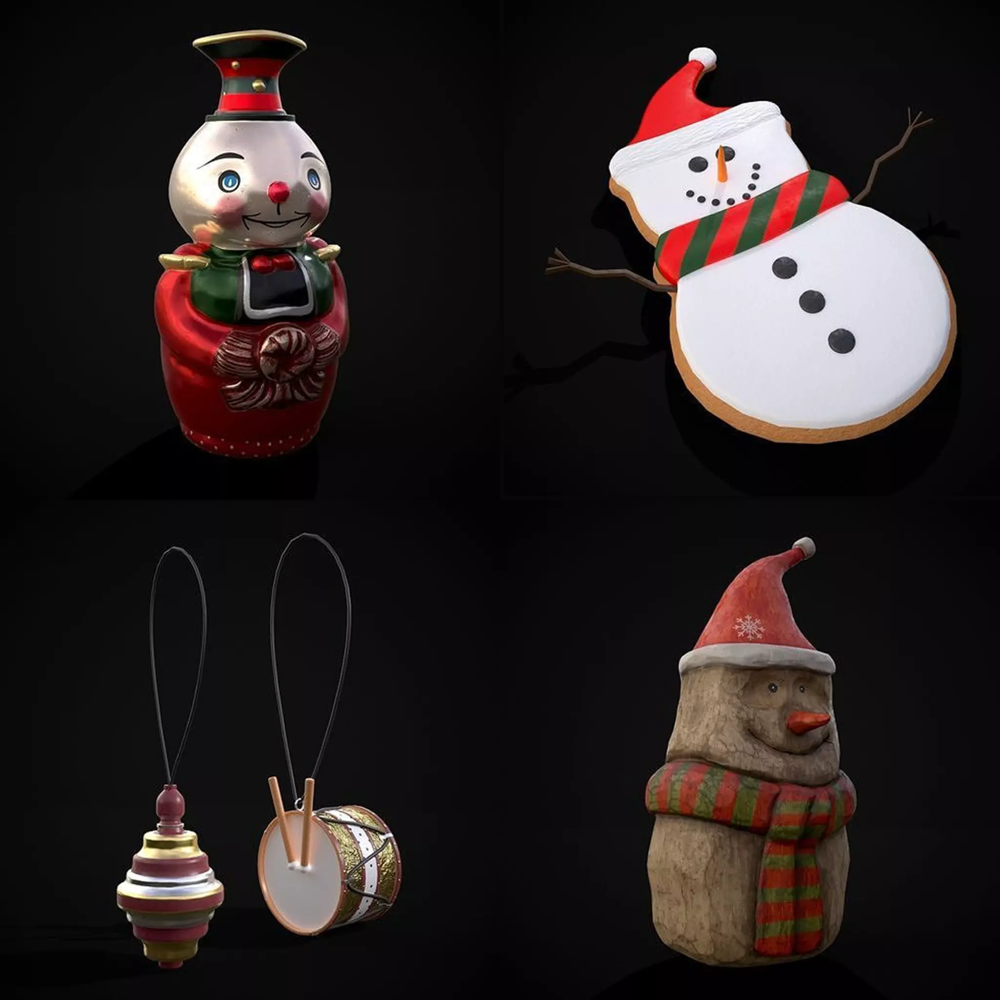 Christmas Prop Mix Fifteen 3D Model Collection_0