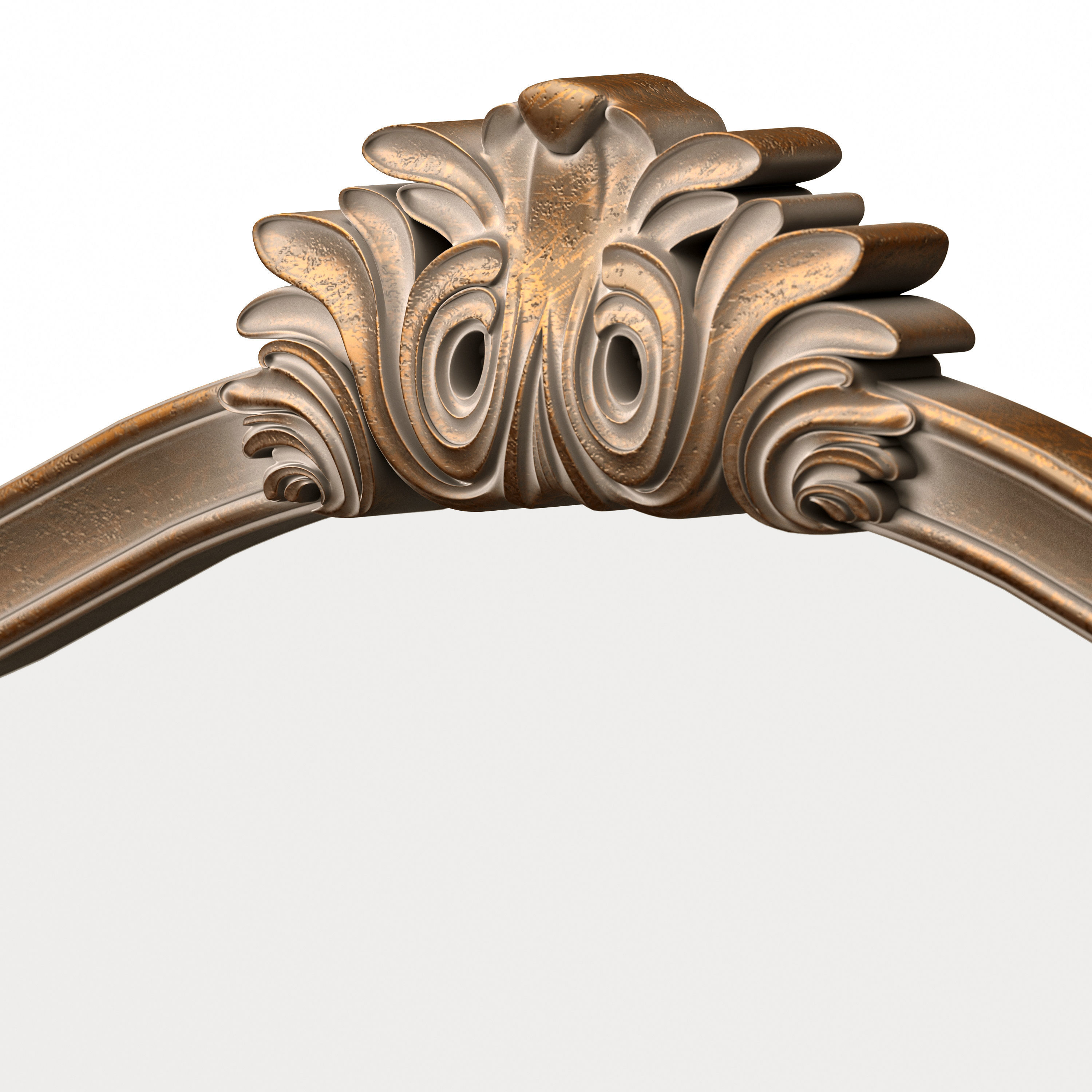 Ornate Filigree Mirrors 3D model_6