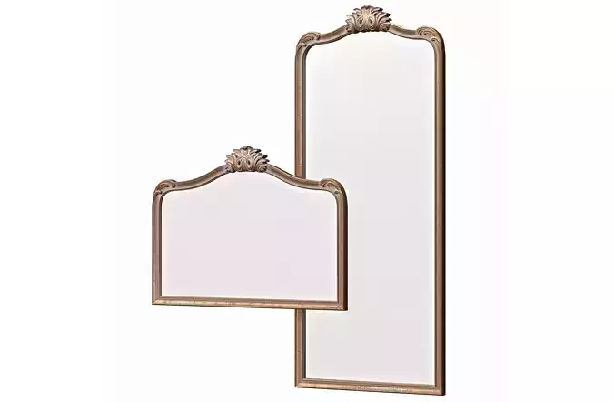 Ornate Filigree Mirrors 3D model