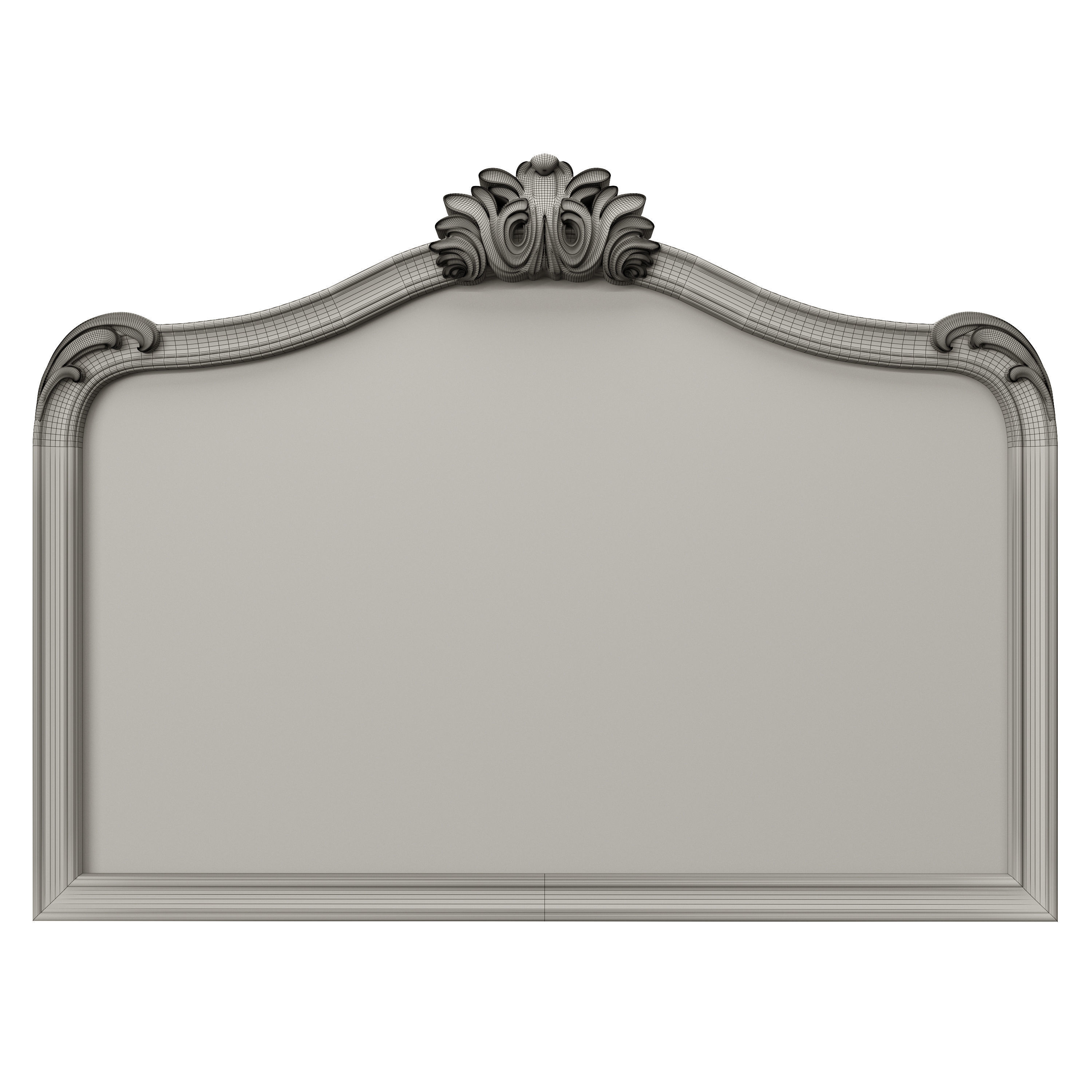 Ornate Filigree Mirrors 3D model_9