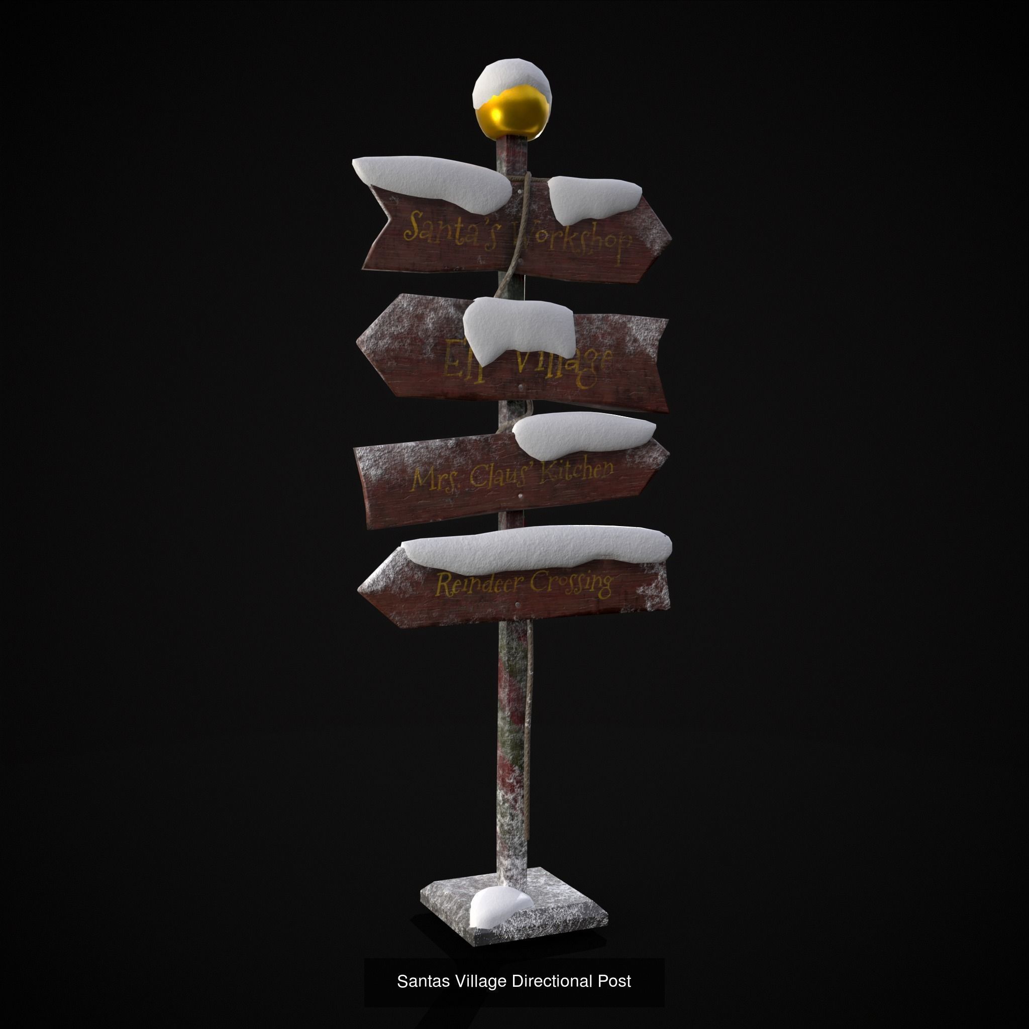 Christmas Prop Mix Sixteen 3D Model Collection_9