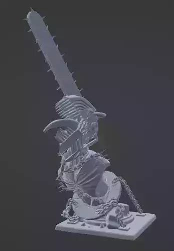 Chainsaw-Man 3D Print Bust Model