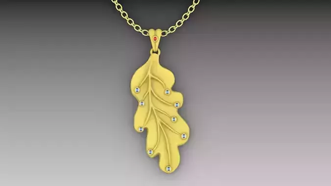 Leaf diamond Pendant Design  3D print model