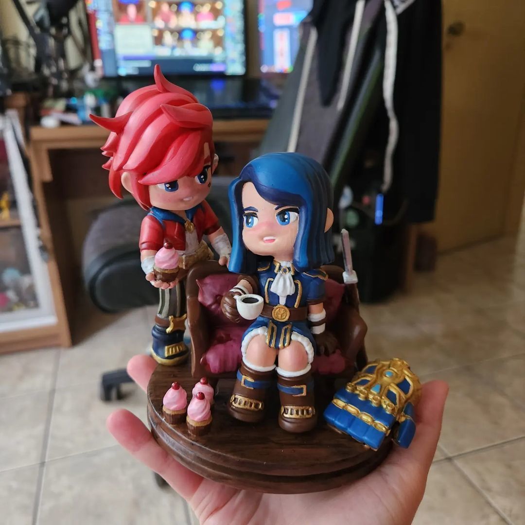VI and Caitlyn - Arcane  3D print model_4