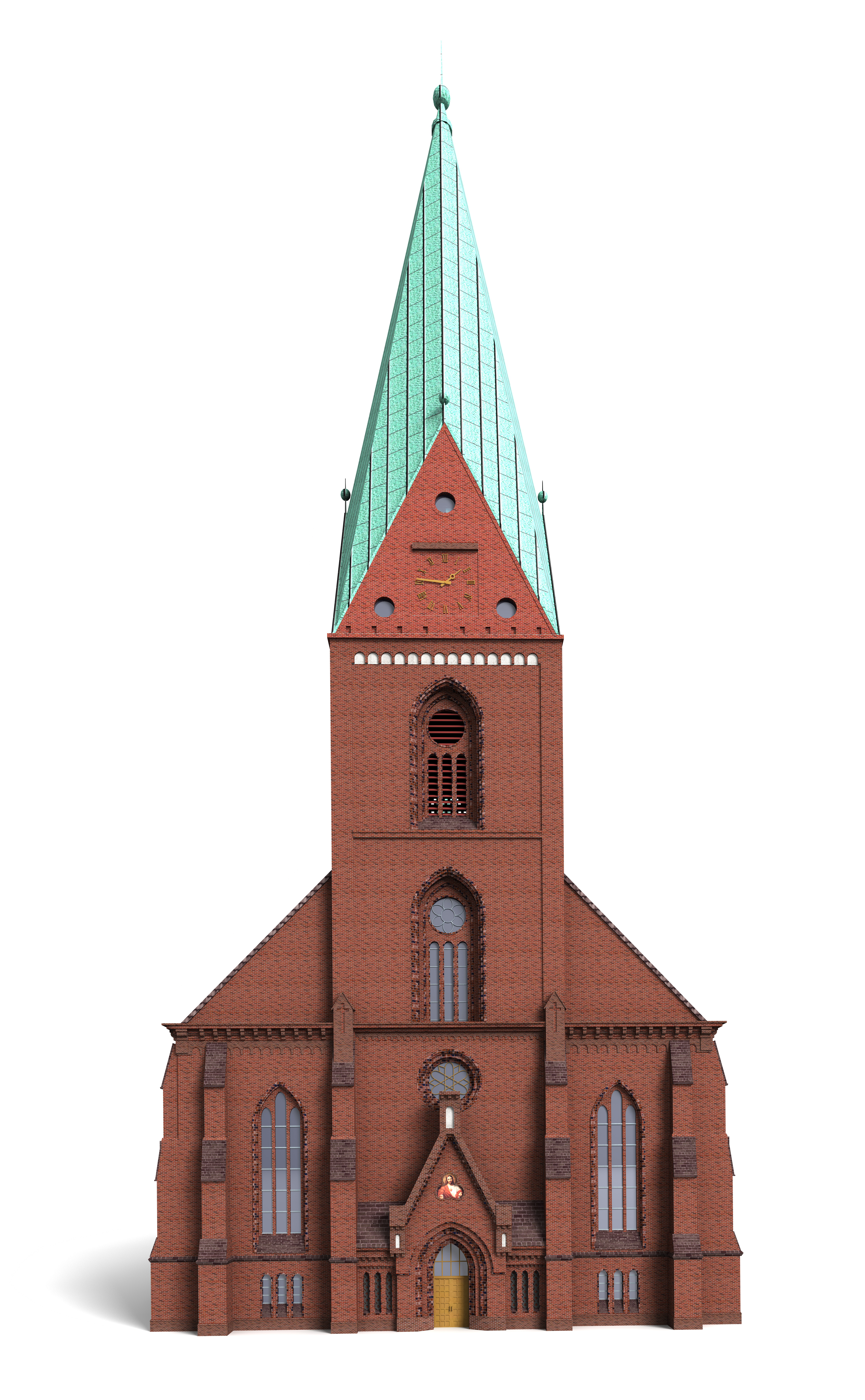 St Nikolai Church Kiel 3D model_4
