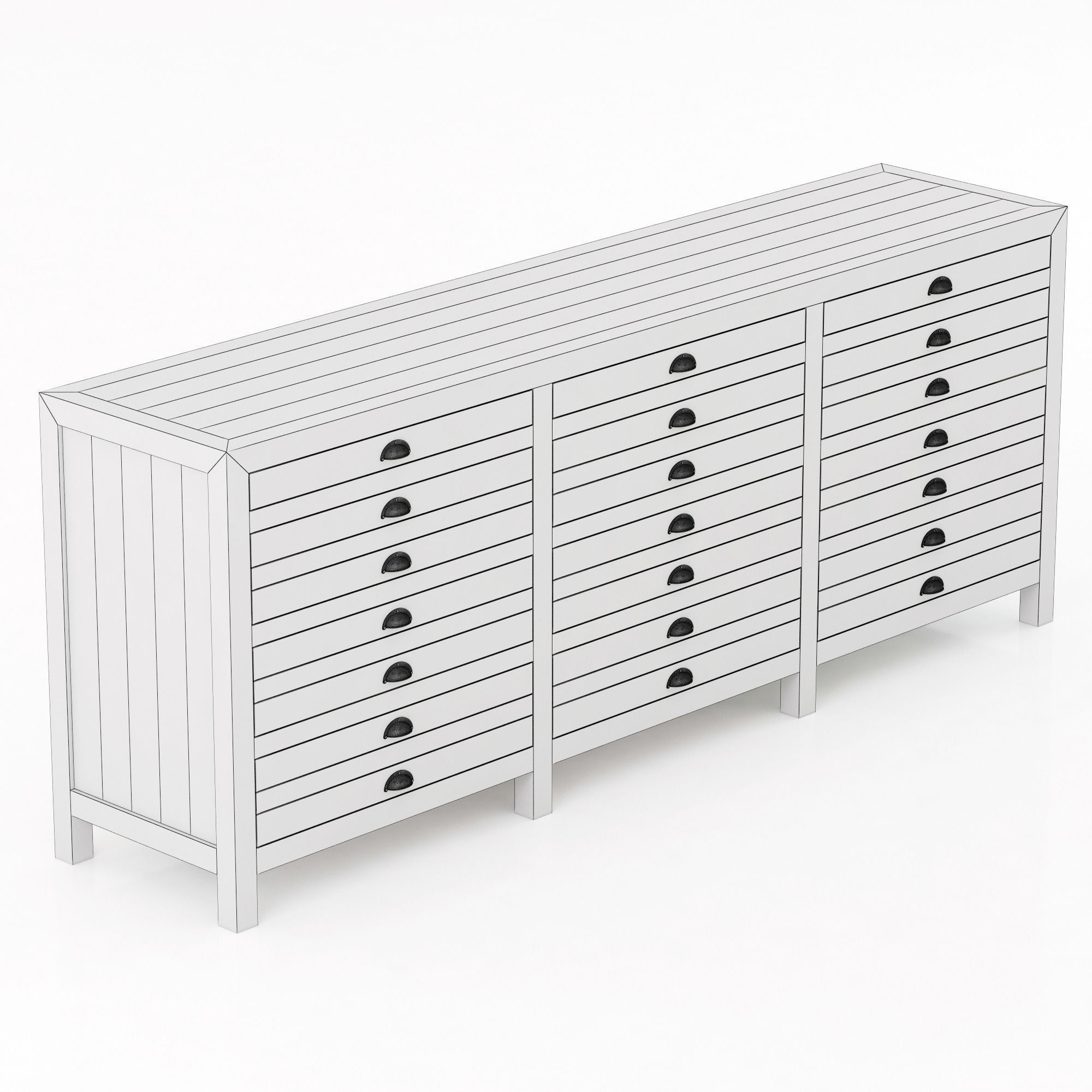 Restoration Hardware Printmaker Sideboard 3D model_5