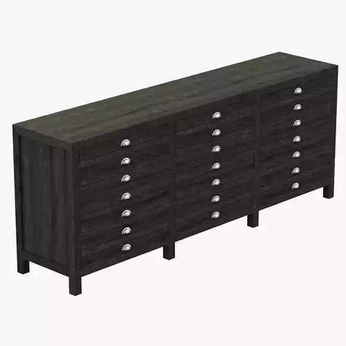 Restoration Hardware Printmaker Sideboard 3D model