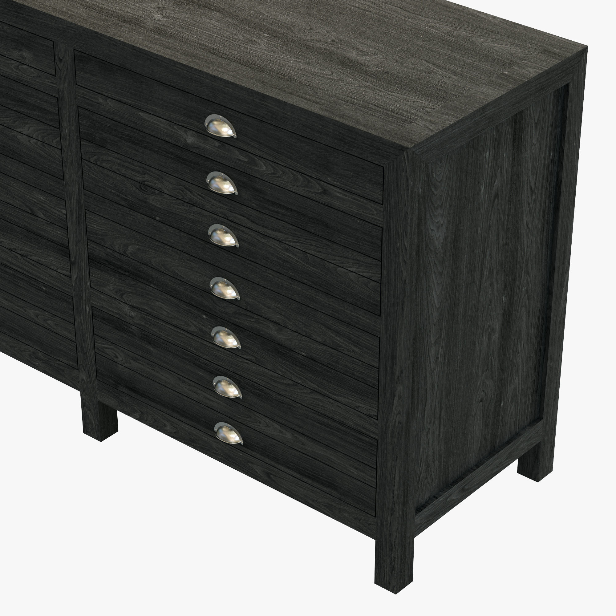 Restoration Hardware Printmaker Sideboard 3D model_3