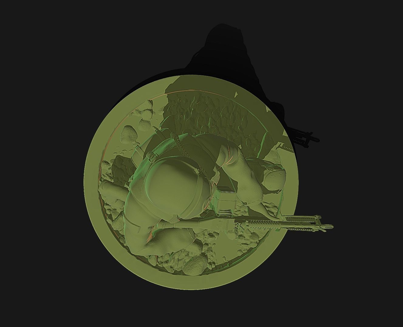 75th Ranger Crouching - US Army 3D model 3D printable | CGTrader