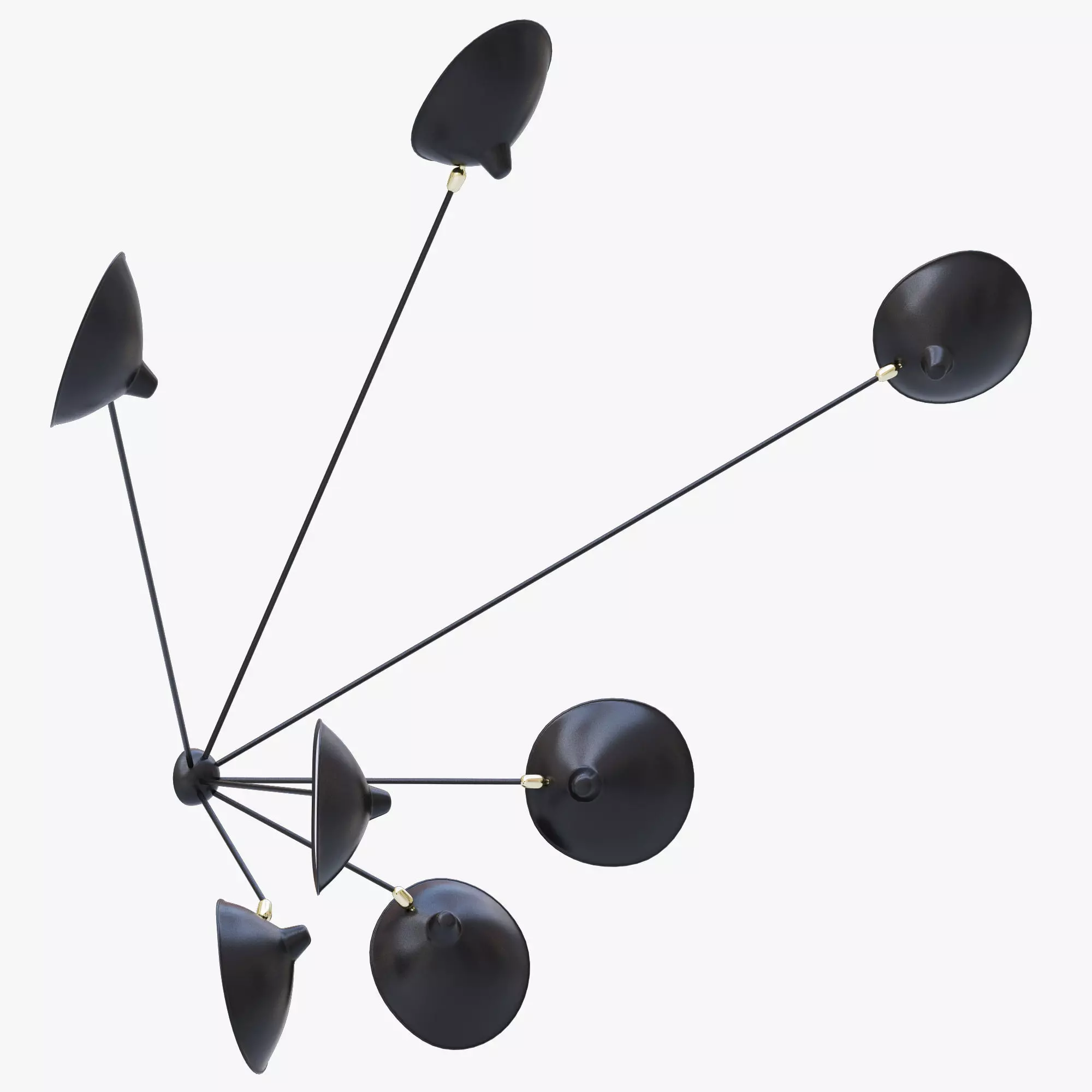 Serge Mouille Spider Sconce Seven Arms MSC-SP7 3D model_0