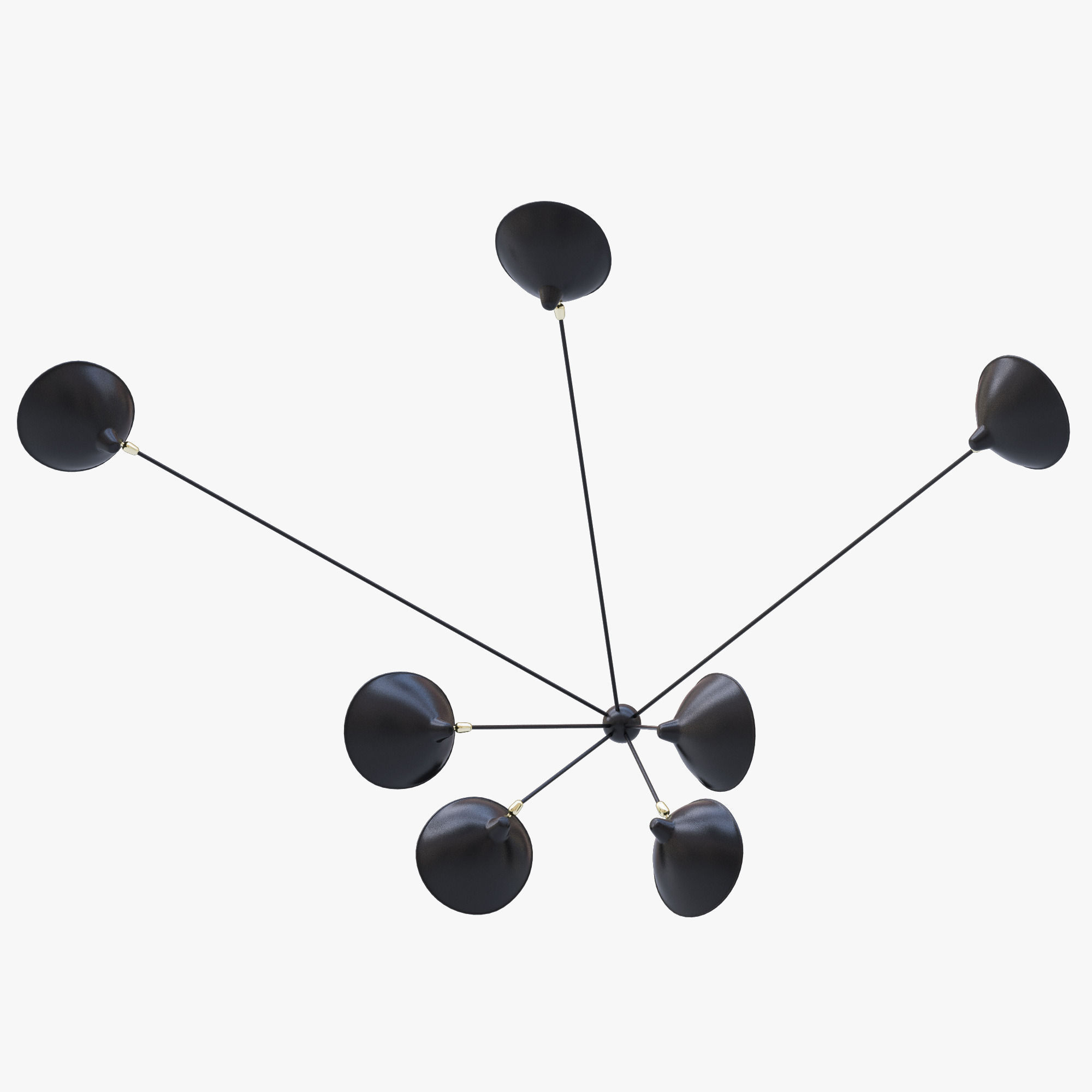 Serge Mouille Spider Sconce Seven Arms MSC-SP7 3D model_2